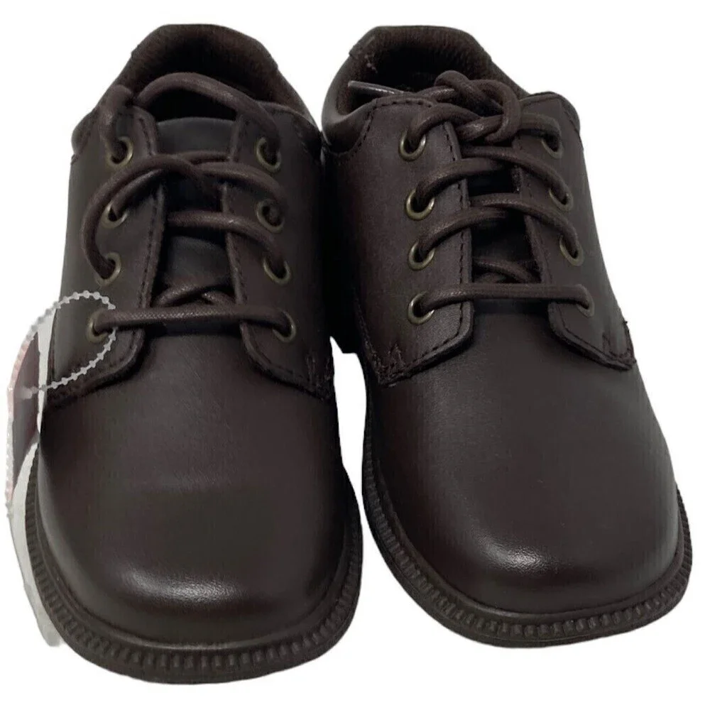 Clarks Boys Brown Deaton Size 10.5 MW US 28 EU Dress Shoes NEW NIB